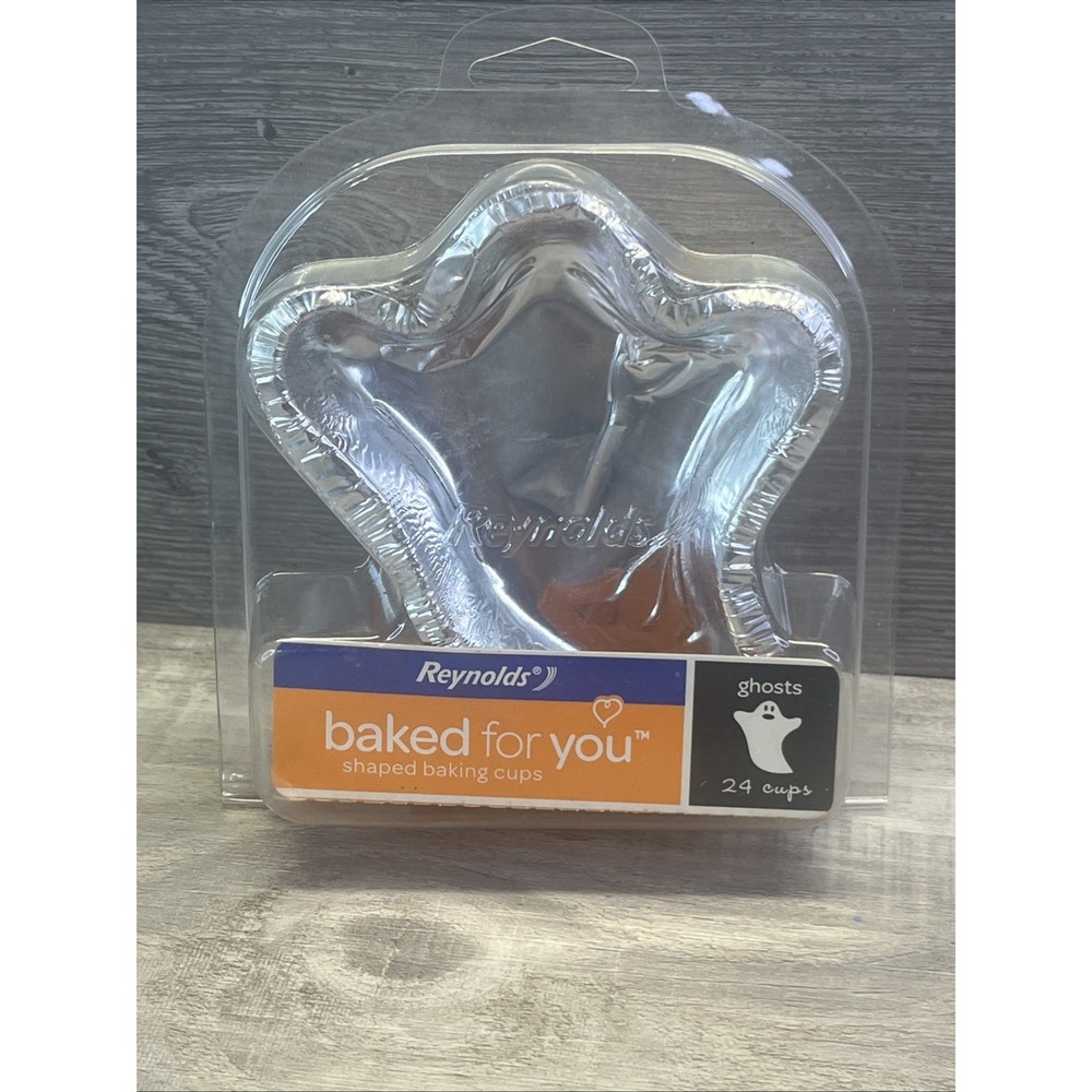 Reynolds Fun Shapes 24 Ghost Baking Foil Cups Brownies Cupcakes JellO Jigglers